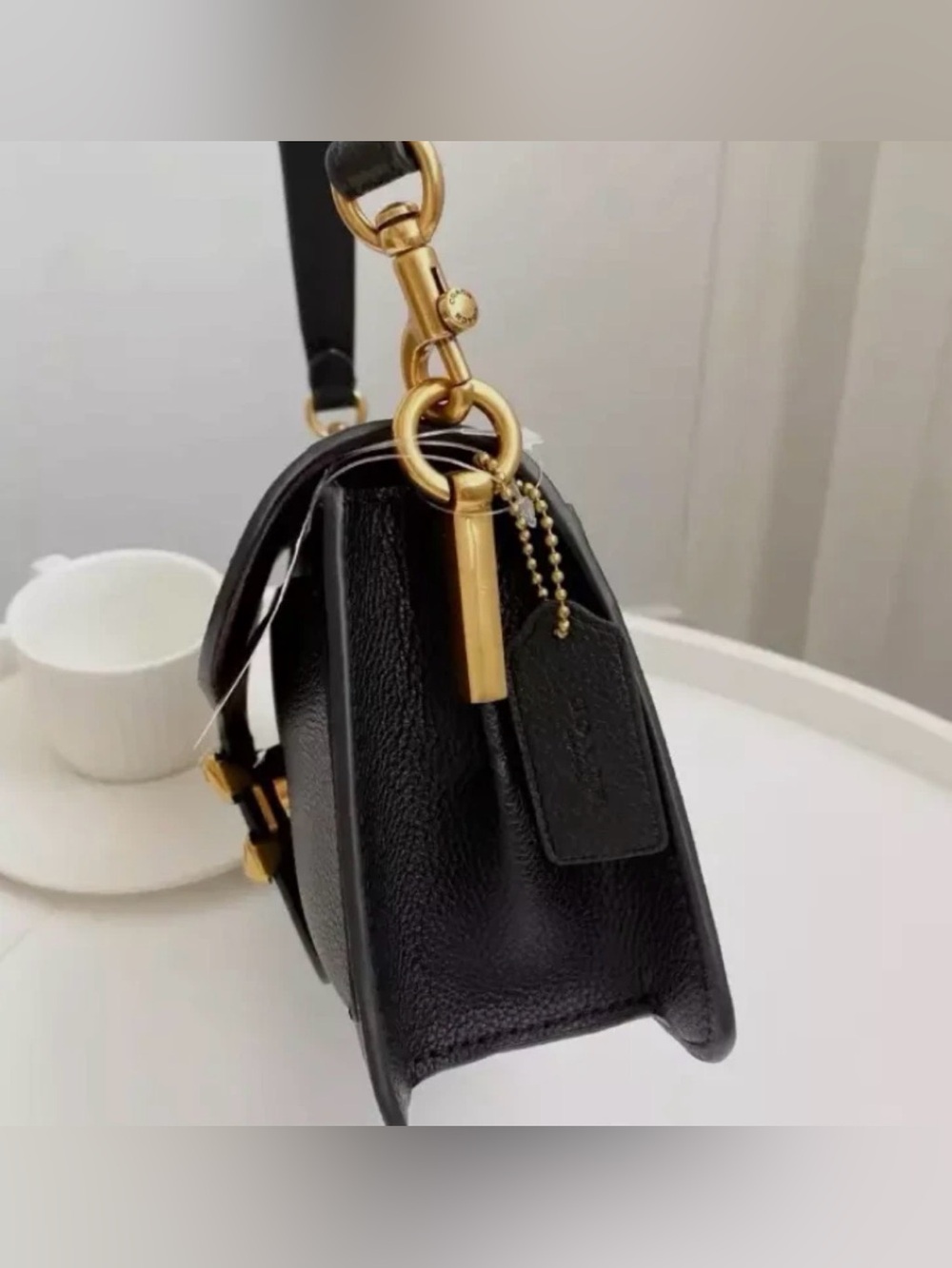 COACH 73995 Tabby 26 Shoulder Bag 2Way Crossbody Black Leather - Picture 4 of 15